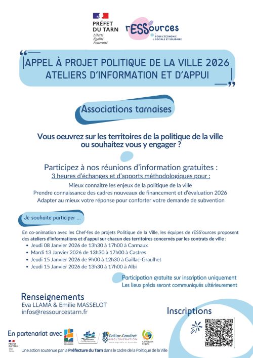 rESS'ources#Ateliers- QPV Tarn-2026-Flyer
